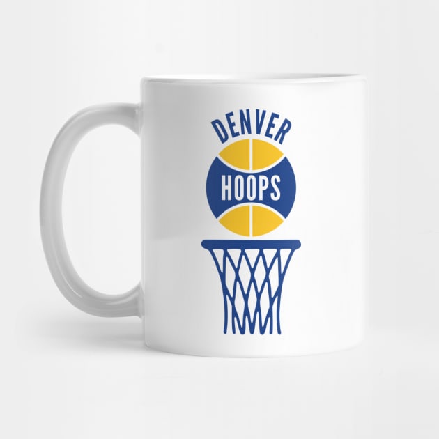 Retro Denver Hoops Logo by Double-Double Designs